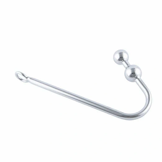 Anal Hooks Pleasurable Hook Two Balls Stainless Anal Steel 4417 0118